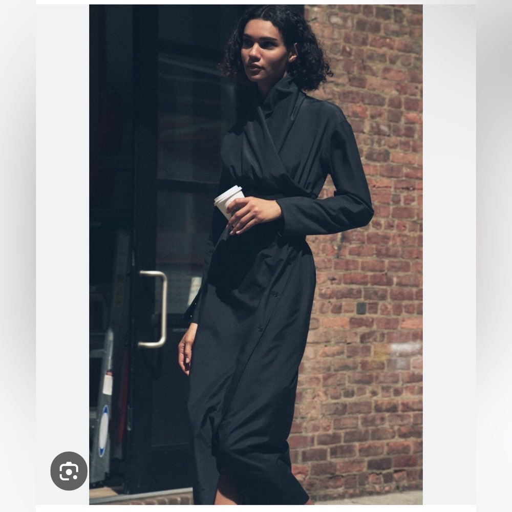 ZARA SILK BLEND SASH KIMONO DRESS LIMITED EDITION